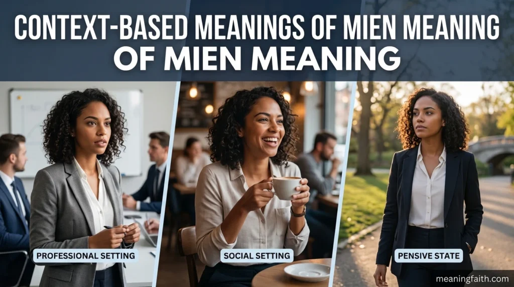 Context-Based Meanings of mien meaning
