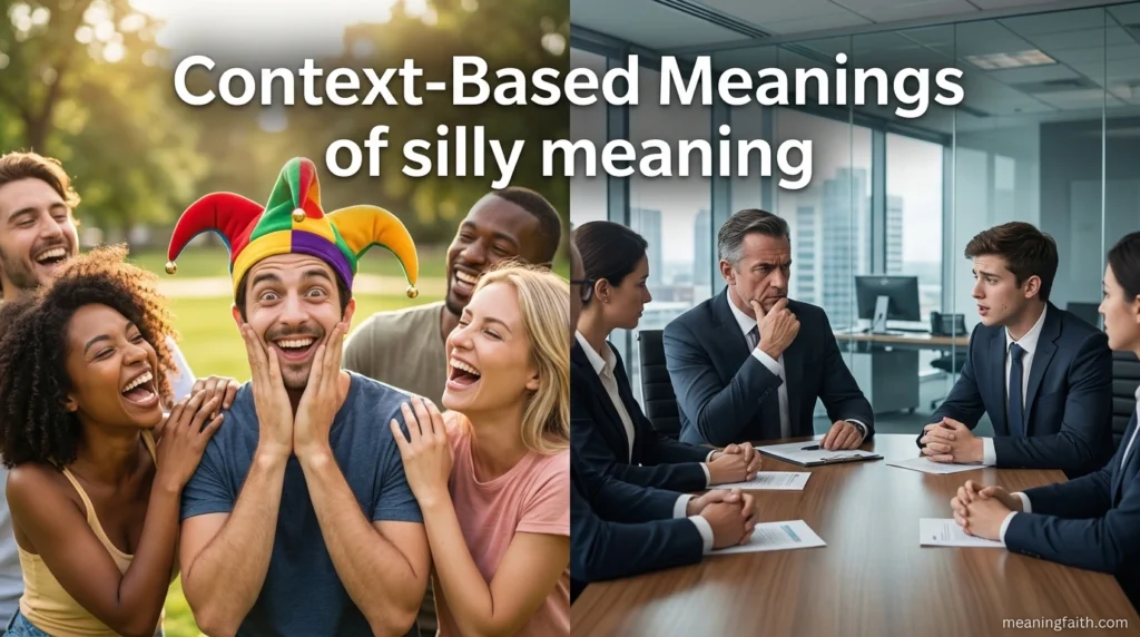 Context-Based Meanings of silly meaning