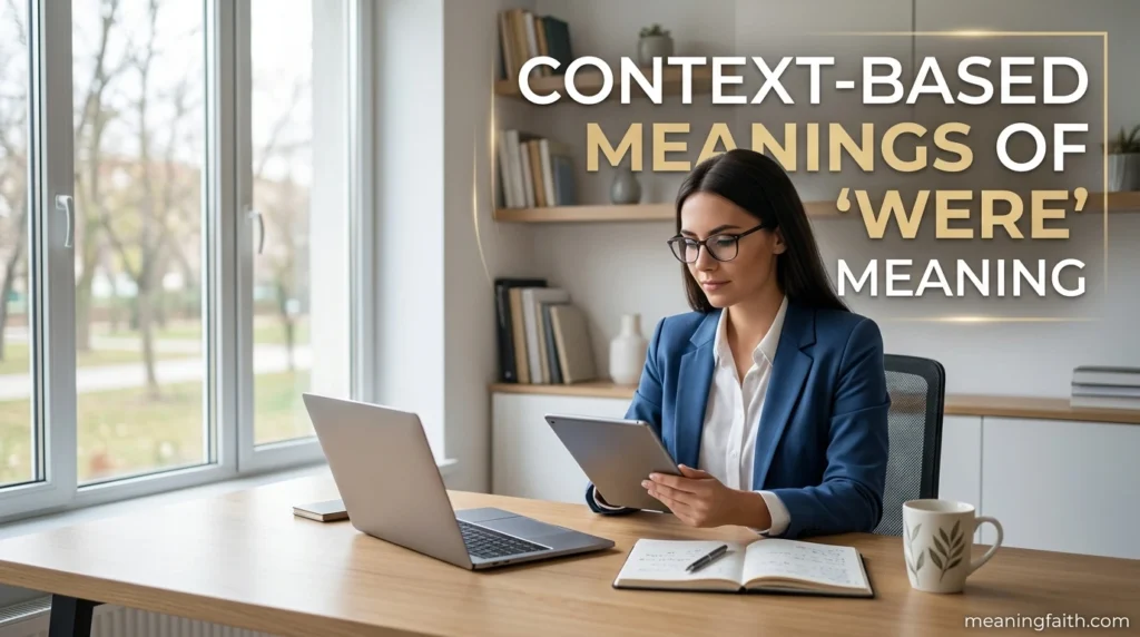 Context-Based Meanings of were meaning