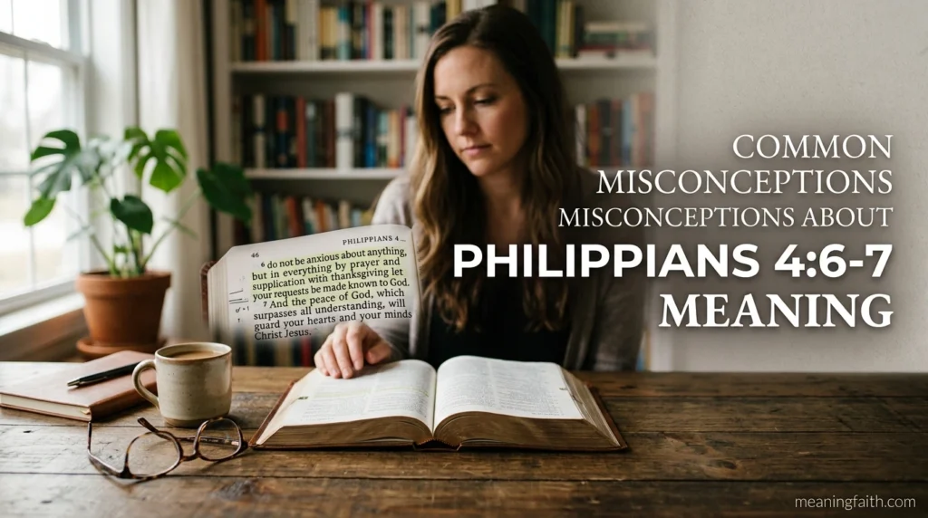 Common Misconceptions About philippians 4 6-7 meaning