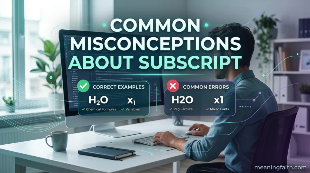 Common Misconceptions About Subscript