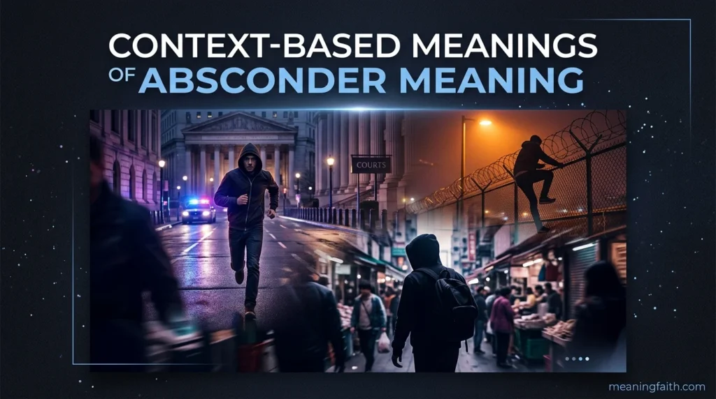 Context-Based Meanings of absconder meaning