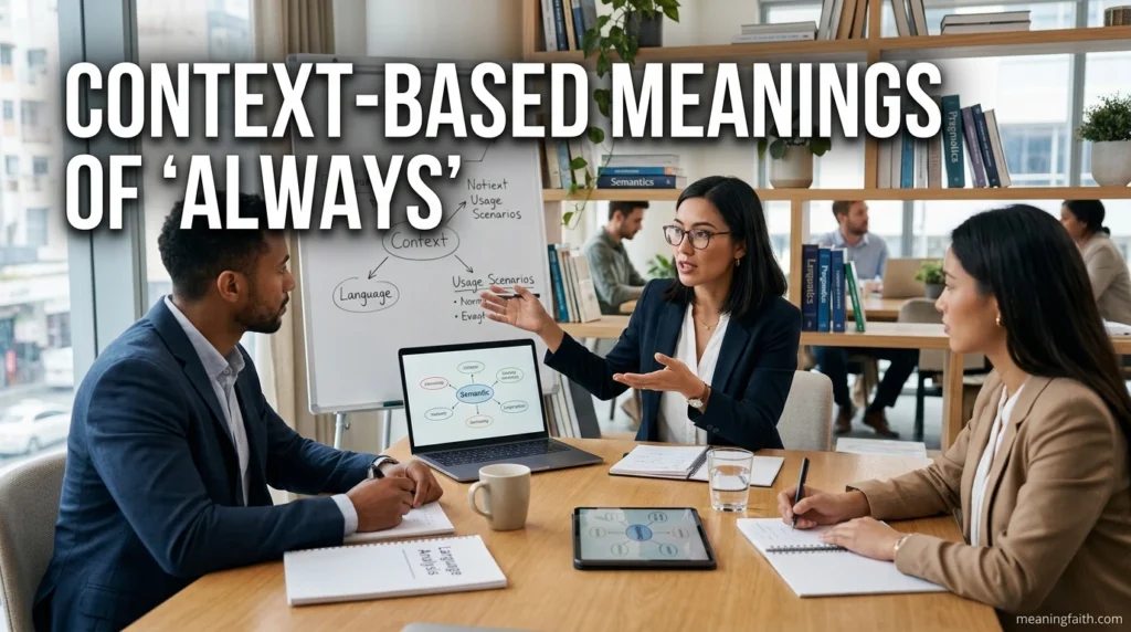 Context-Based Meanings of always meaning