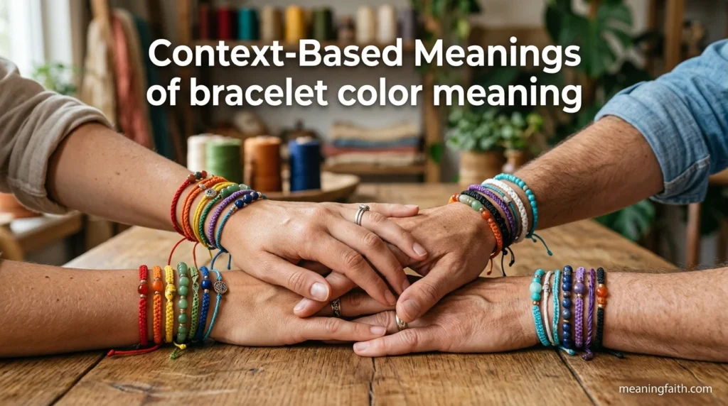 Context-Based Meanings of bracelet color meaning