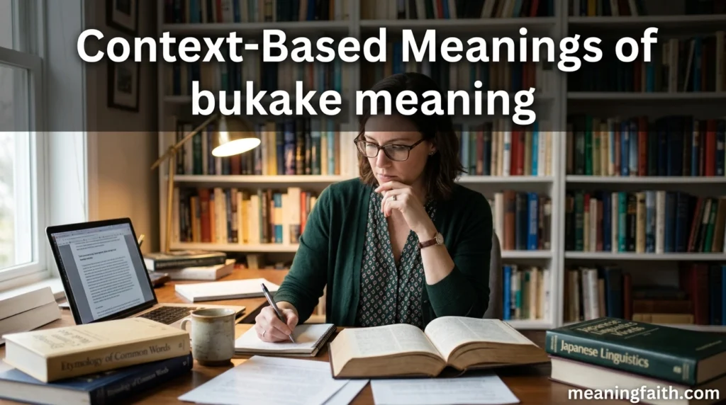 Context-Based Meanings of bukake meaning