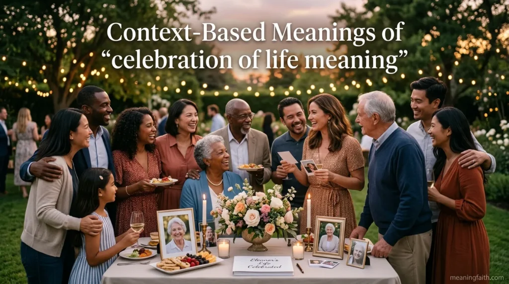 Context-Based Meanings of celebration of life meaning