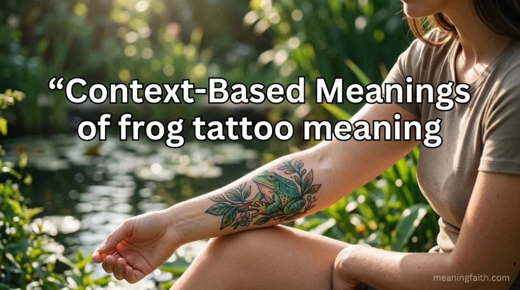 Context-Based Meanings of frog tattoo meaning