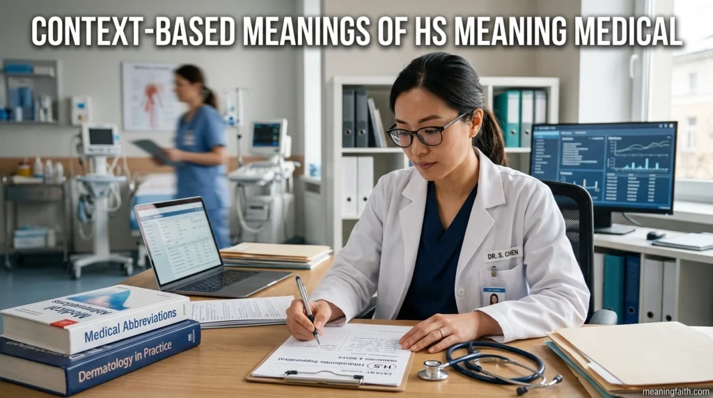 Context-Based Meanings of hs meaning medical