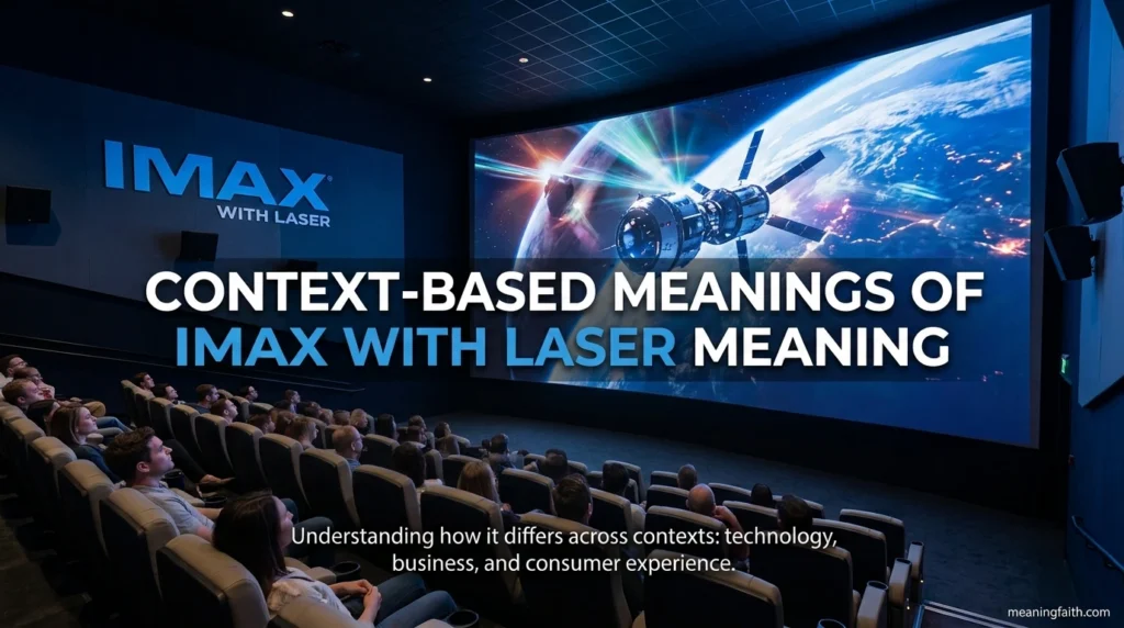 Context-Based Meanings of imax with laser meaning