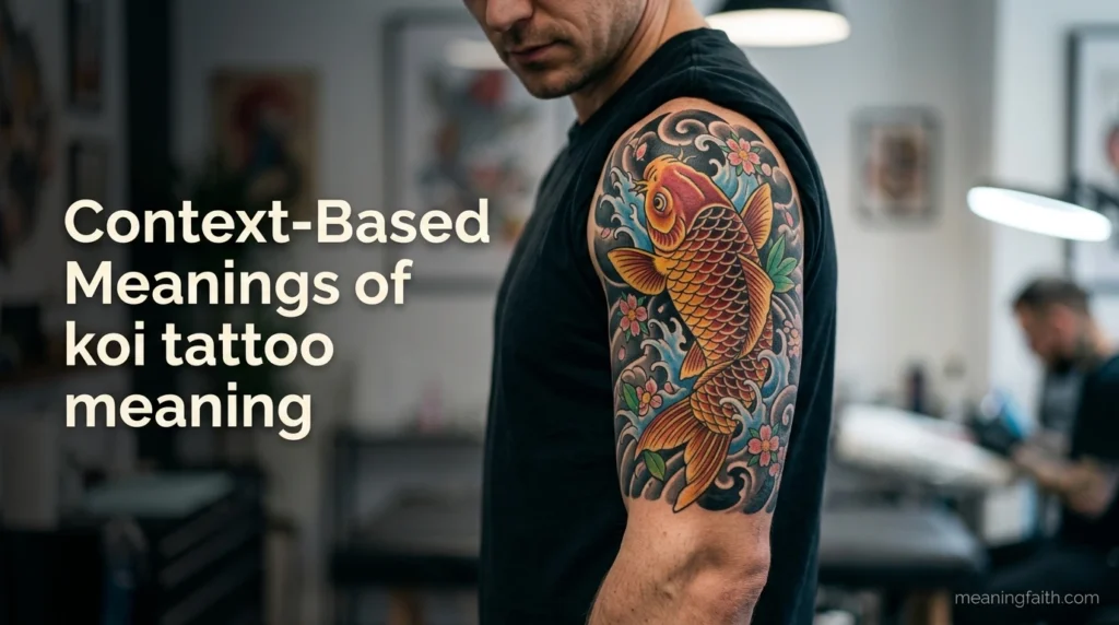 Context-Based Meanings of koi tattoo meaning