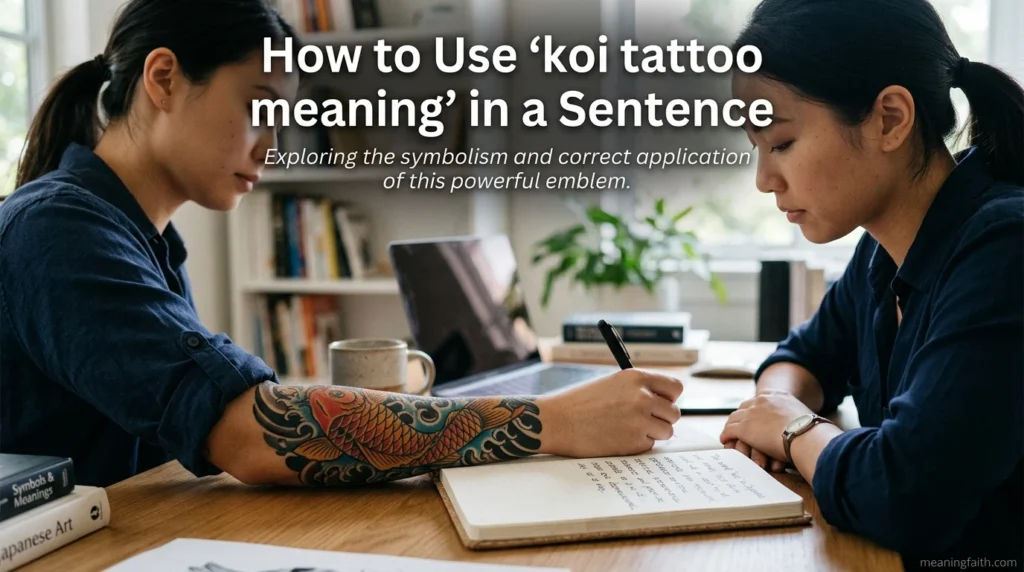 How to Use koi tattoo meaning in a Sentence