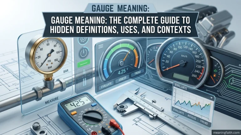 gauge meaning: The Complete Guide to Hidden Definitions, Uses, and Contexts