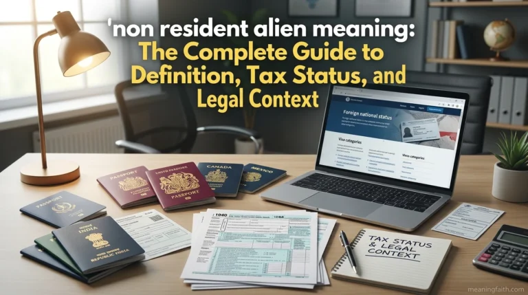 non resident alien meaning: The Complete Guide to Definition, Tax Status, and Legal Context