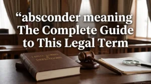 absconder meaning The Complete Guide to This Legal Term