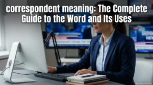 correspondent meaning