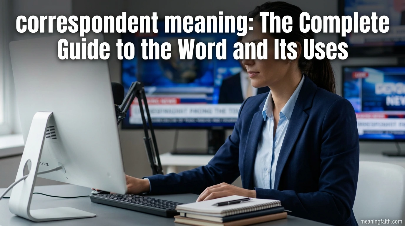 correspondent meaning